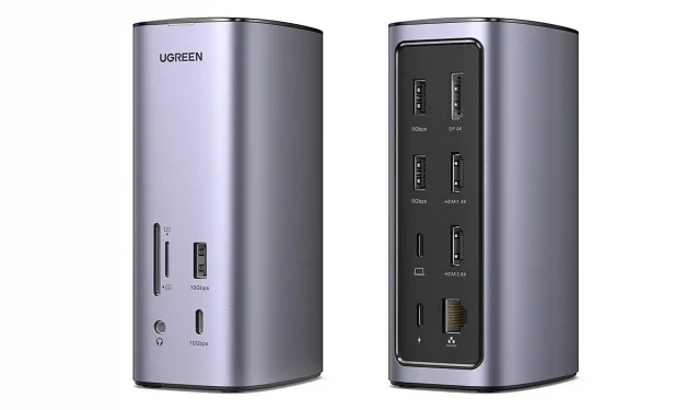 La nueva estación de acoplamiento USB-C de Ugreen agrega 12 puertos a las computadoras portátiles Mac y Windows.