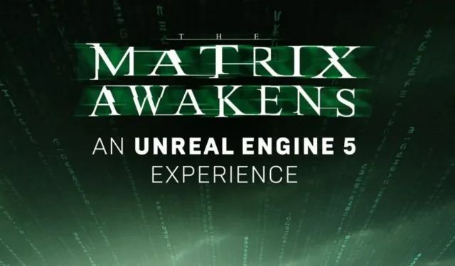 Matrix Awakens Unreal Engine 5 のデモがコンソールでプリロード可能に