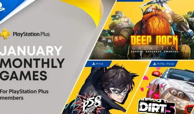 Sony kinnitab PlayStation Plusi mängud 2022. aasta jaanuariks: Persona 5 Strikers, Deep Rock Galactic ja Dirt 5