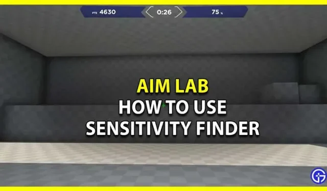 So verwenden Sie den Aim Lab Sensitivity Finder