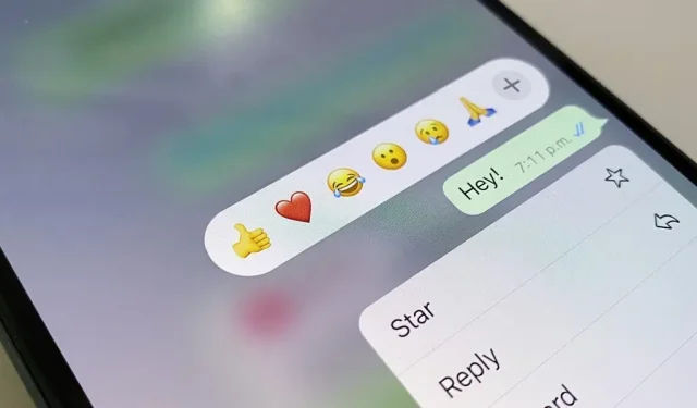 How to use any emoji as a reaction to a message in WhatsApp for iOS, Android, PC and Web