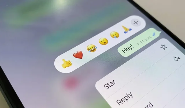 Comment utiliser n’importe quel emoji en réaction à un message dans WhatsApp pour iOS, Android, PC et Web