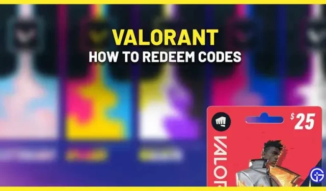 How to activate codes in Valorant (2023)