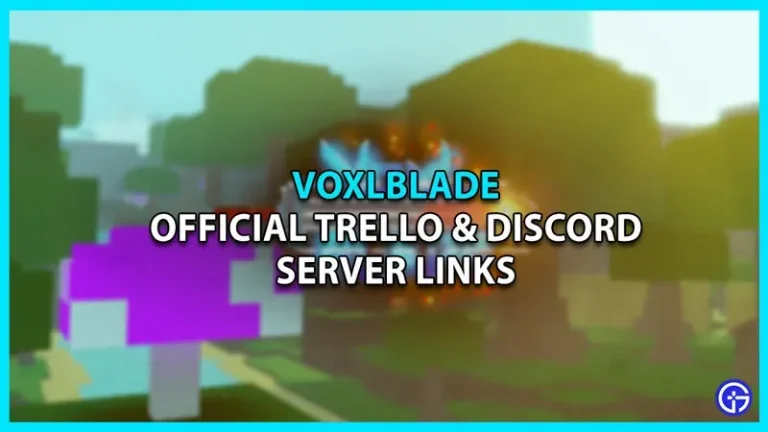 Links To Trello And Discord On Voxlblade