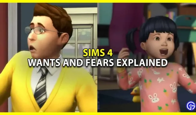 Sims 4 soovide ja hirmude selgitused