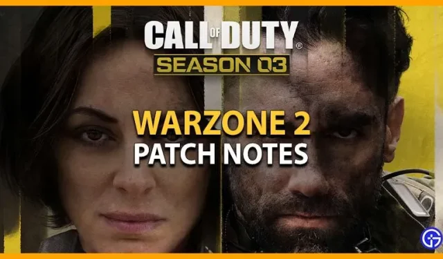 „Warzone 2“ 3 sezono pataisa Pastabos: tai kažkieno žaidimas