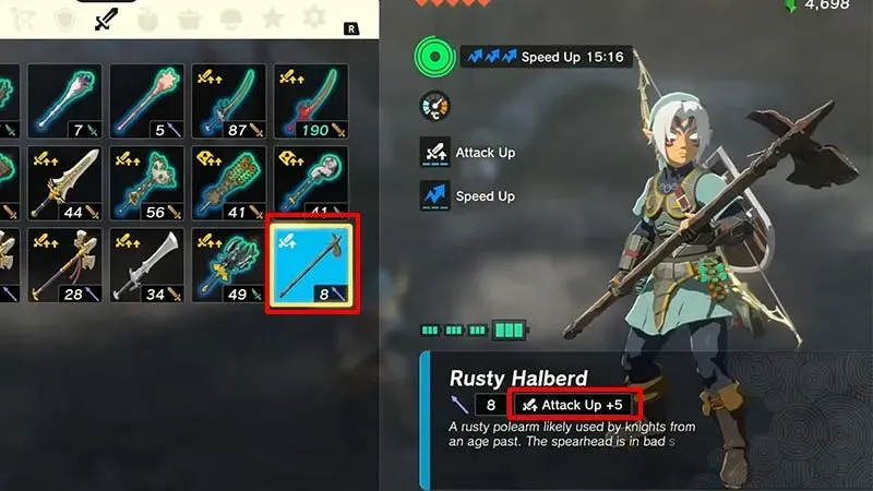 Weapon Modifiers Guide in Zelda Tears Of The Kingdom totk