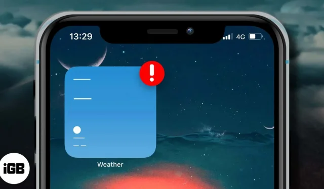 Weather widget not working on iPhone? How to fix it