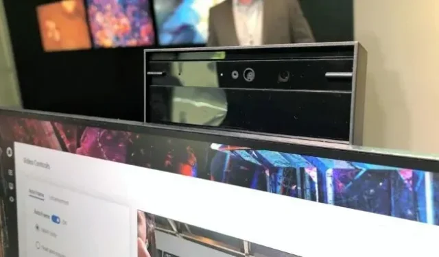 HP-skærmens indbyggede 5 megapixel webcam holder dig i rammen