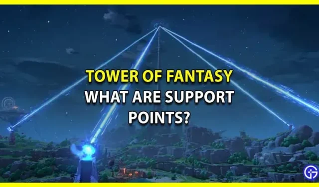 Explication des points de support de Tower Of Fantasy