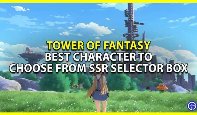 Tower Of Fantasy: Paras hahmo SSR-valintaruudussa