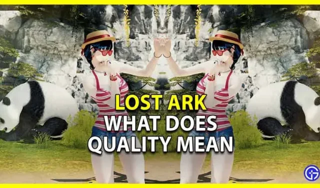 Lost Ark: ko nozīmē priekšmetu kvalitāte?
