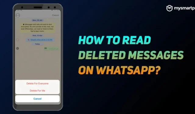 WhatsApp: WhatsApp에서 삭제된 메시지를 읽는 방법은 무엇입니까?