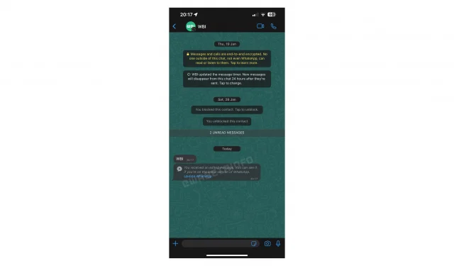WhatsApp testib sõnumite redigeerimist 15-minutilise ajapiiranguga