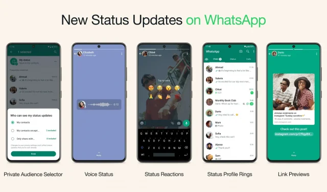 5 nouvelles fonctionnalités de statut WhatsApp