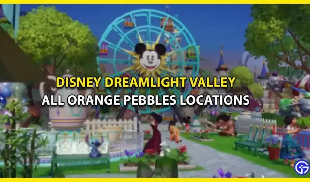 Orange Pebbles in Disney Dreamlight Valley (sijaintiopas)