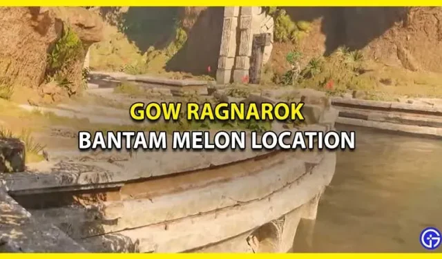Emplacement du melon bantam dans God Of War Ragnarok (quête Across The Realms)