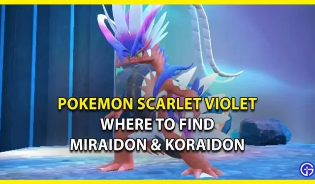 Pokémon Scarlet & Violet: Wo man Miraidon und Corydon findet