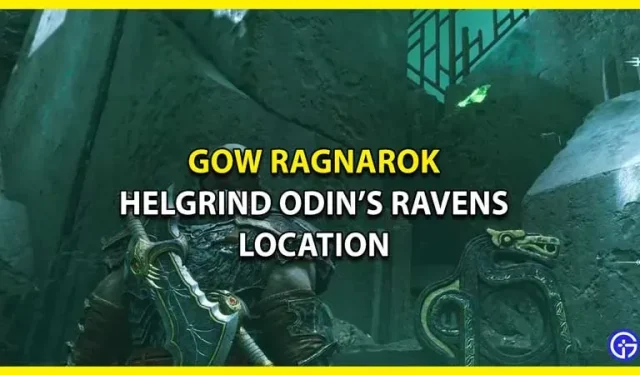 God Of War Ragnarok (Helheim)에서 오딘의 까마귀 위치 Helgrind