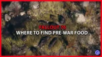 ¿Dónde puedo encontrar comida de antes de la guerra en Fallout 76?