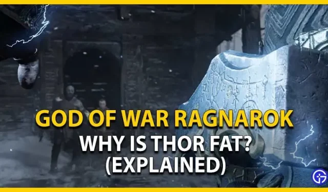 Pourquoi Thor est-il gros dans God Of War Ragnarok ? (répondu)