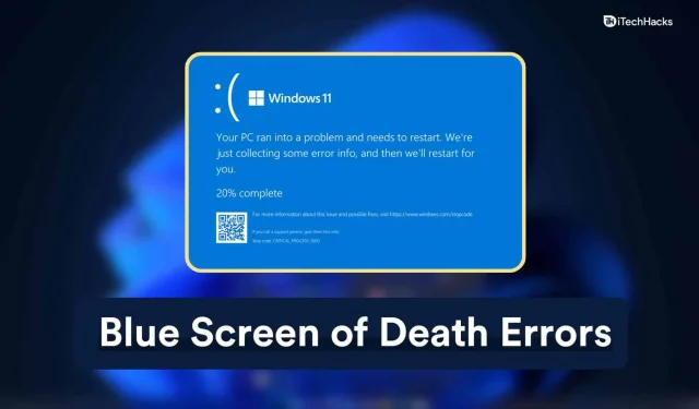 Windows 11 Blue Screen of Death 오류를 수정하는 방법