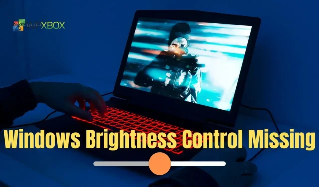 Fixed: Laptop brightness control is missing from Windows Control Panel.