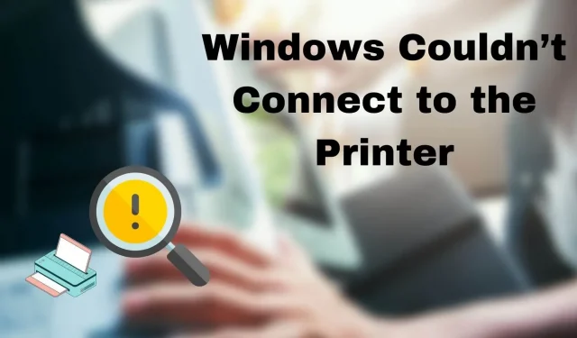 Løsning: Windows kunne ikke oprette forbindelse til printeren