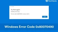 How to Fix Error Code 0x80070490 for Windows Update