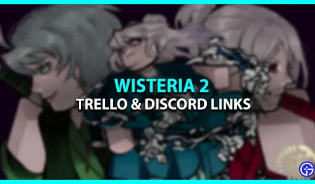 Wiki oficial de Trello Link y Discord para Wisteria 2