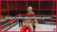 WWE 2K23에서 탑 로프 동작을 수행하는 방법
