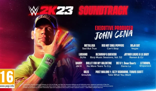 WWE 2K23: John Cena tog hand om soundtracket
