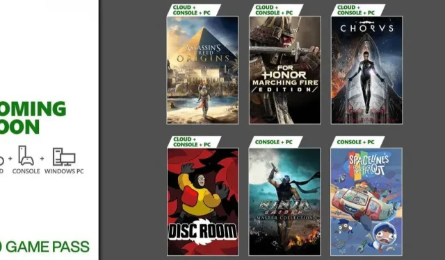 Xbox Game Pass Перша половина червня: Assassin’s Creed Origins, For Honor тощо