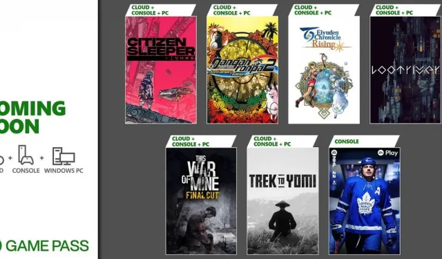Xbox Game Pass May Add-Ons annoncés: Trek to Yomi, This War of Mine et plus