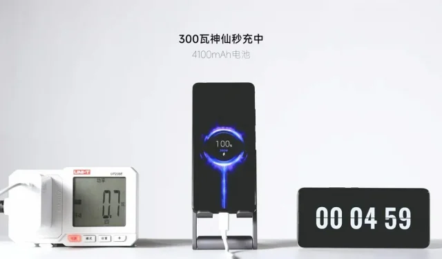 Xiaomi laadt zijn smartphone in 5 minuten op met 300W