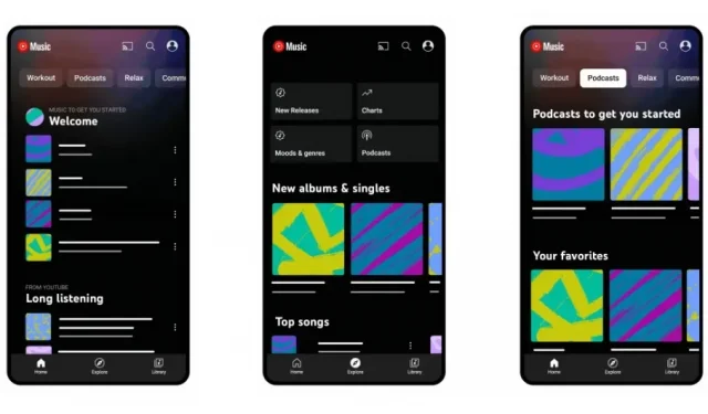 Pour les utilisateurs américains, Google a introduit des podcasts sur YouTube Music.