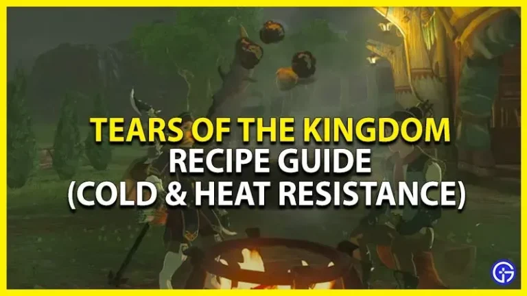 Zelda TOTK best heat and cold resistance recipes