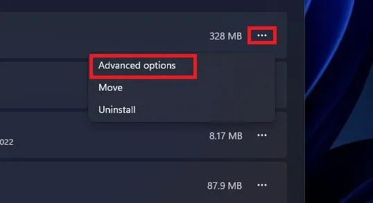 Advanced Options Advanced Options