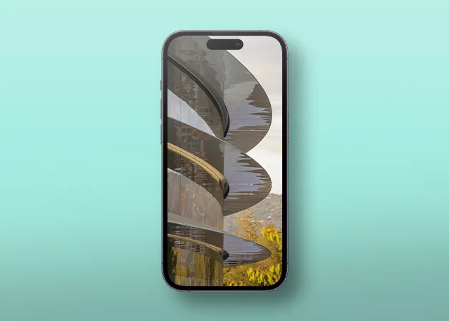 Обои Apple Park с пышным дизайном для iPhone