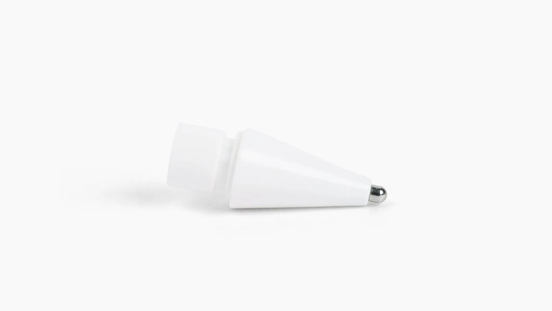 Closeup of Astropad's ballpoint tip installed on an Apple Pencil Closeup of Astropad's ballpoint tip installed on an Apple Pencil