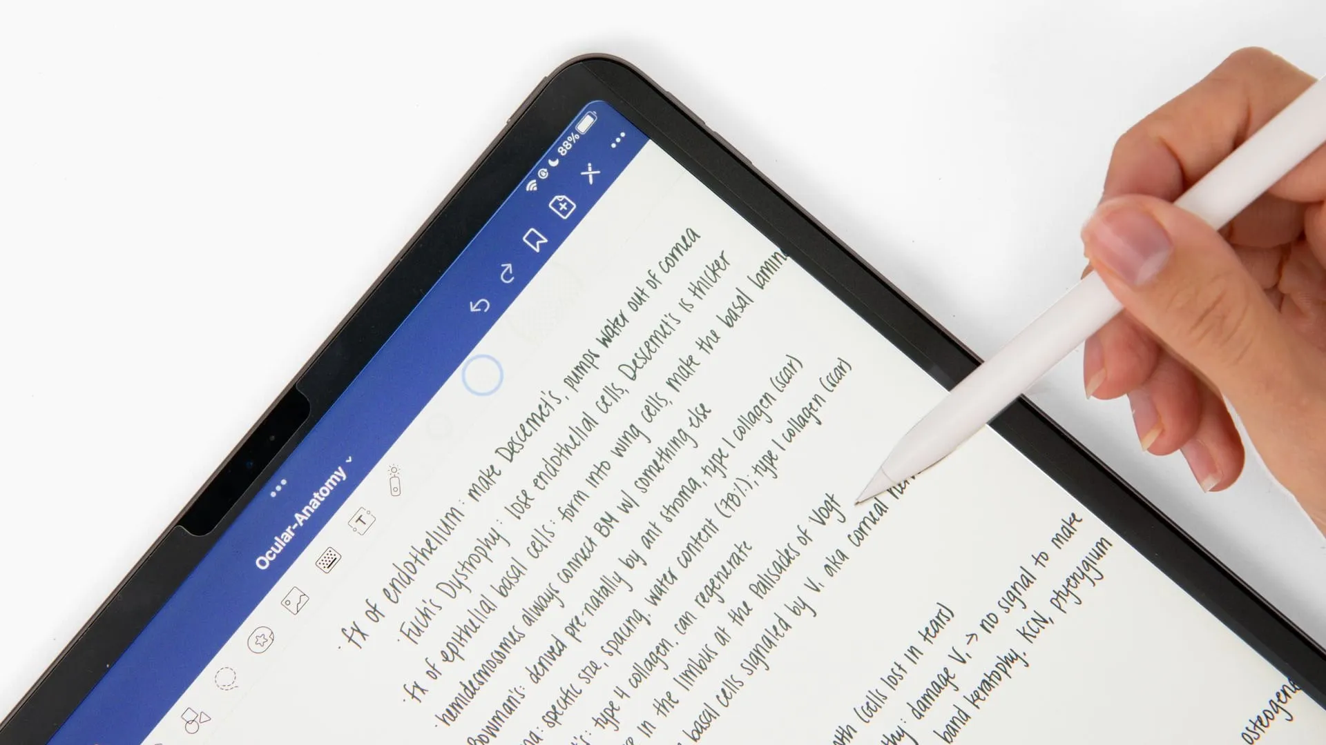 Note taking using Apple Pencil on iPad with Astropad's Rock Paper Pencil installed Note taking using Apple Pencil on iPad with Astropad's Rock Paper Pencil installed