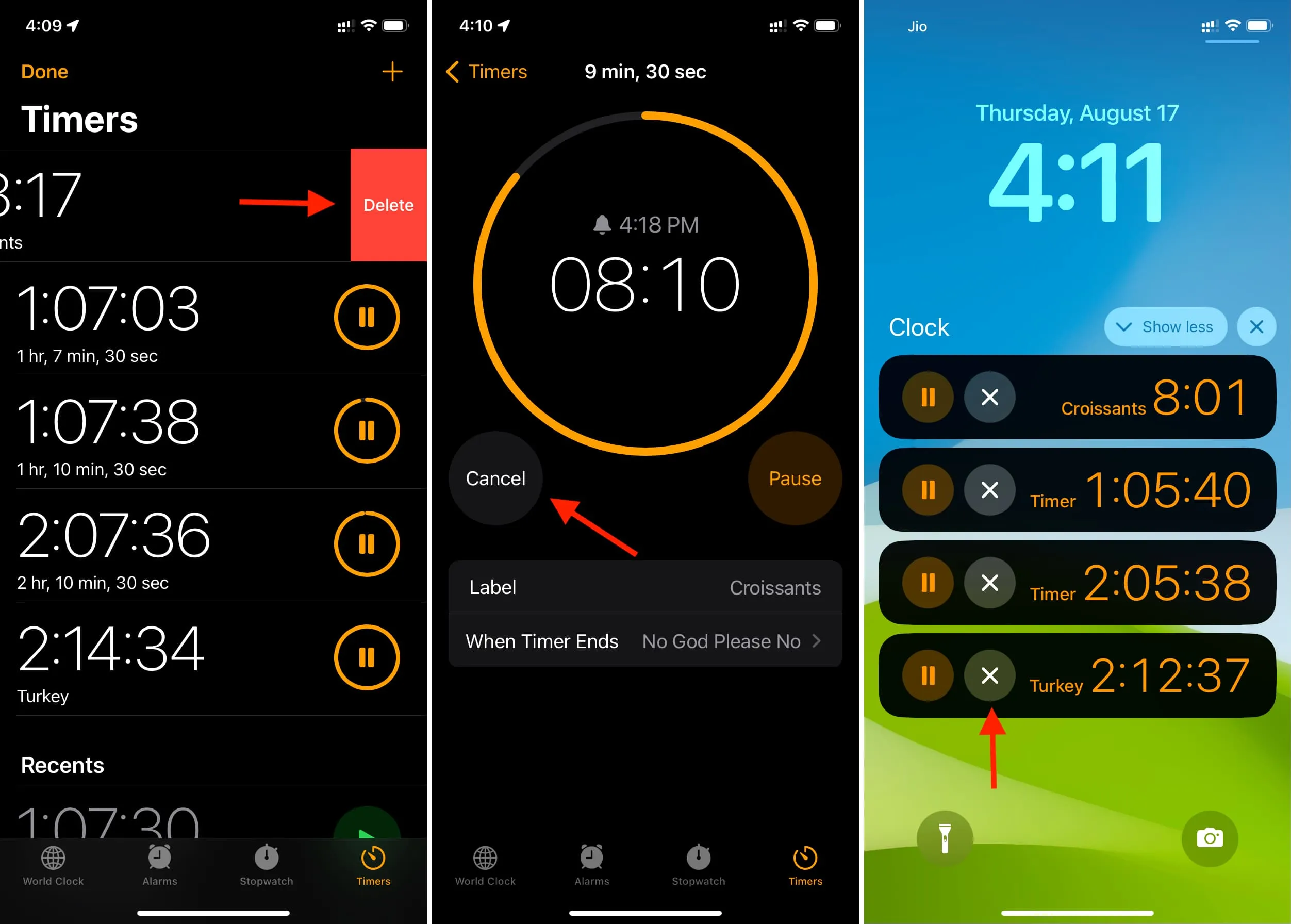 Three ways to delete or cancel a timer on iPhone Three ways to delete or cancel a timer on iPhone