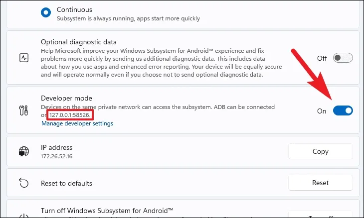 Developer Mode Developer Mode