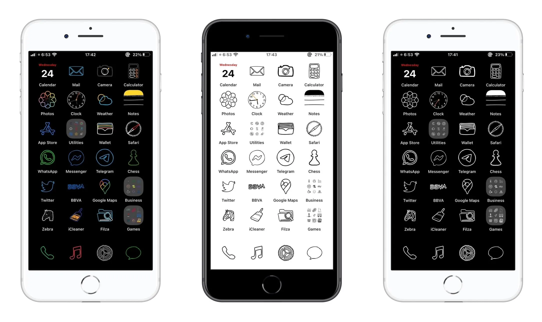 Draw iOS light and dark icons. Draw iOS light and dark icons.