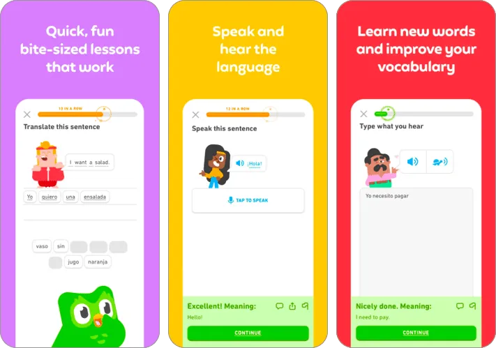 Duolingo アプリ