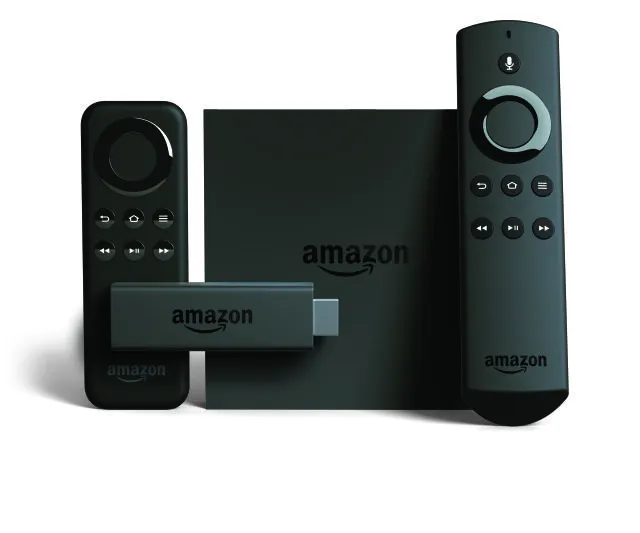 Le Fire TV avec le Fire TV Stick avec la télécommande vocale.