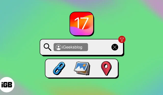 Så här använder du iOS 17 Smart Search Filter i meddelanden på iPhone