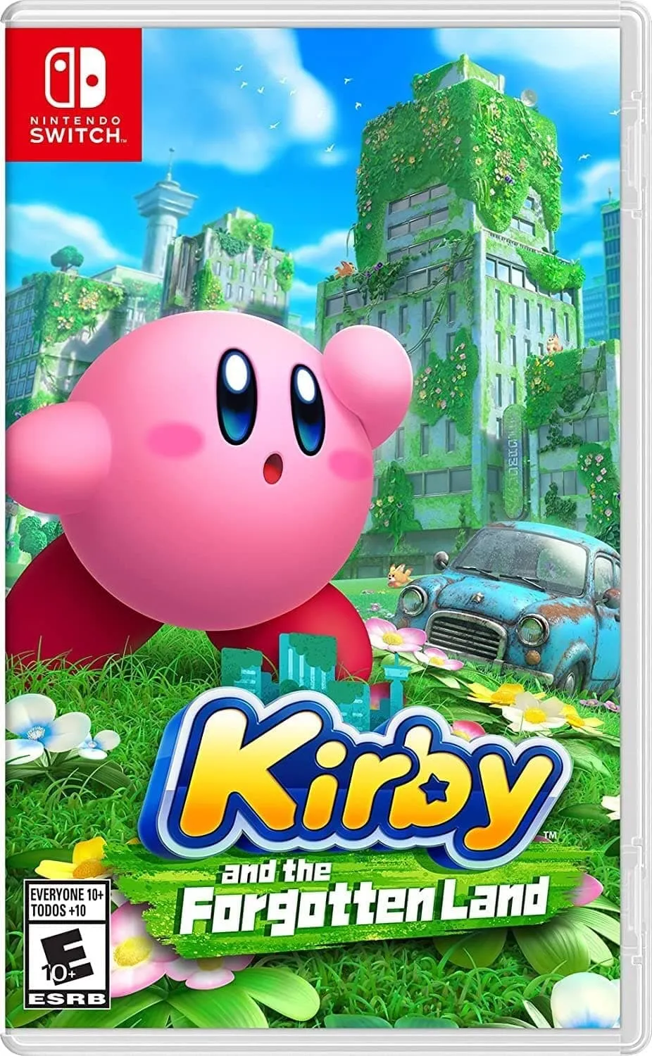 Kirby ja Unustatud maa kunstiteos Nintendo Switch.