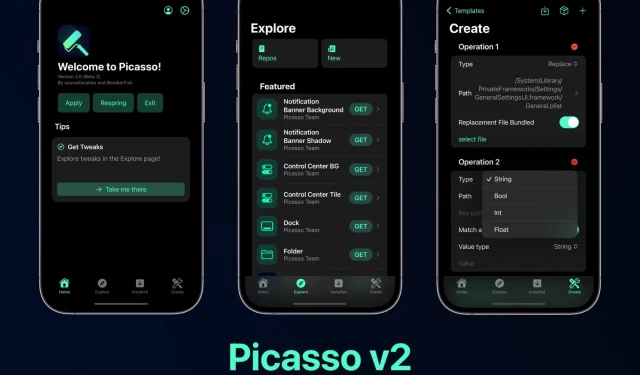 Picasso v2.0 bietet eine vollständige Neufassung der beliebten Systemanpassungs-App für den KFD-Exploit