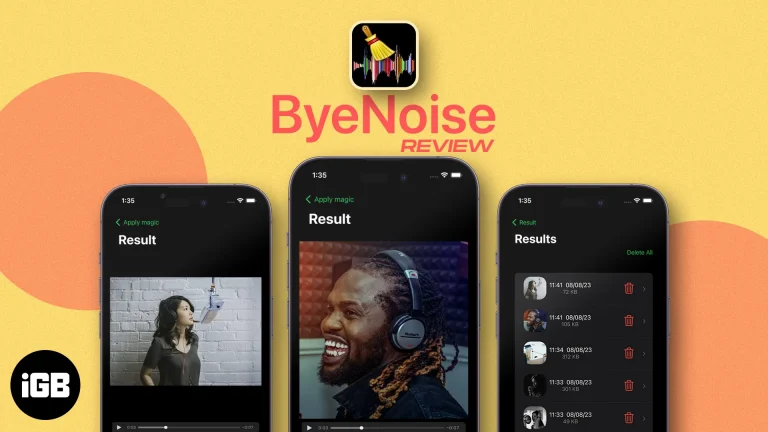 ByeNoise: Remove background noise from video on iPhone or iPad